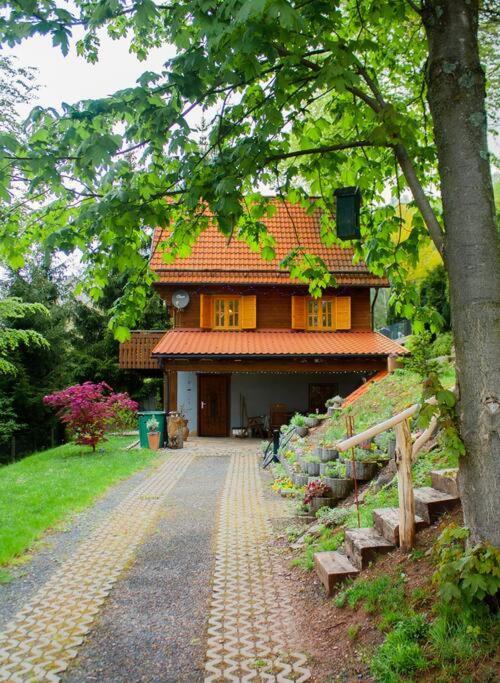 Ferienhaus Sonnenblick Entspannung Mit Sauna Kamin Und Balkon Зоннеберг Экстерьер фото