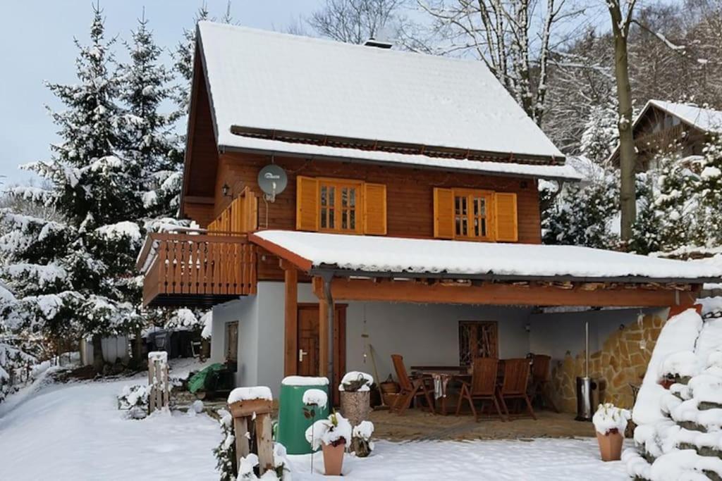 Ferienhaus Sonnenblick Entspannung Mit Sauna Kamin Und Balkon Зоннеберг Экстерьер фото